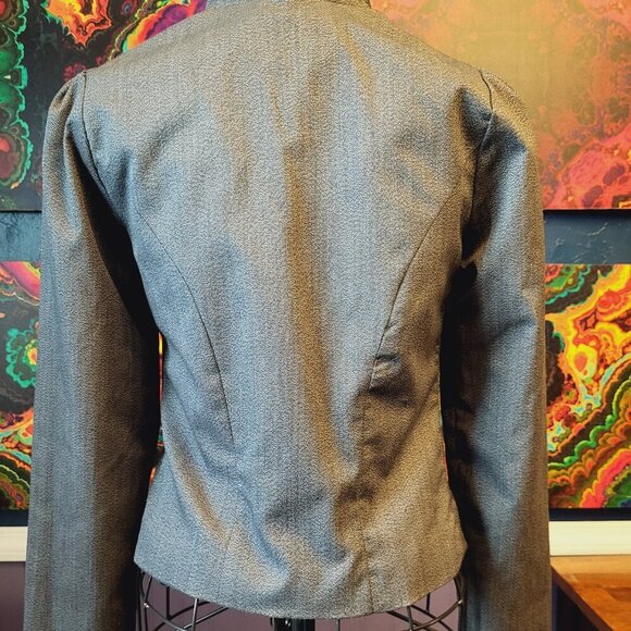Heart Soul ~ Sz S ~ “Gray Static” ~ Open Front Blazer ~ NWOT - Picture 7 of 11